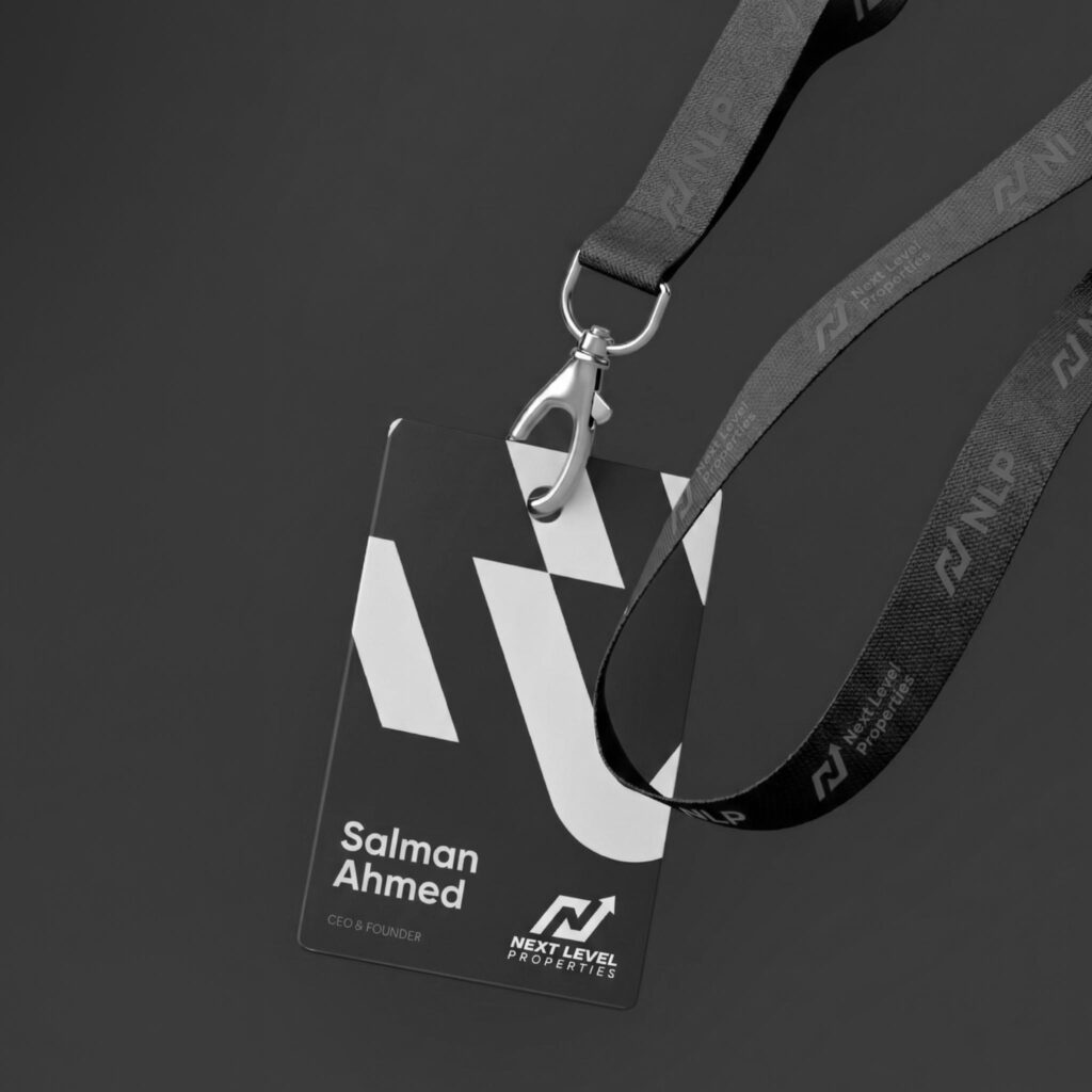 Employee ID card branding design included in a complete corporate identity package.