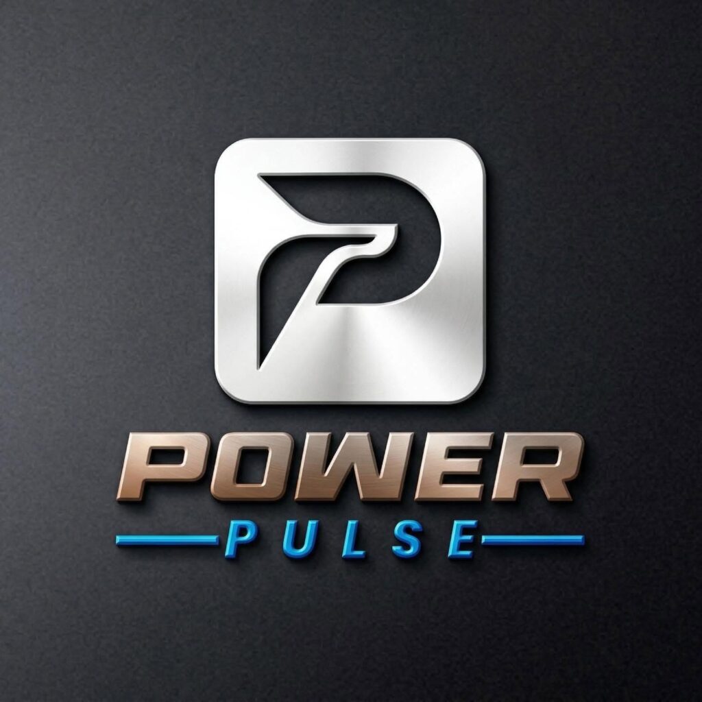 PowerPulse brand identity design case study showcasing logo design, website UI, mobile app branding, business stationery, and marketing collateral created by Creative Solutions & Co.