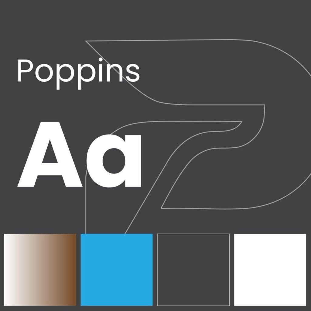 PowerPulse brand identity guidelines featuring typography, color palette, and logo construction system.